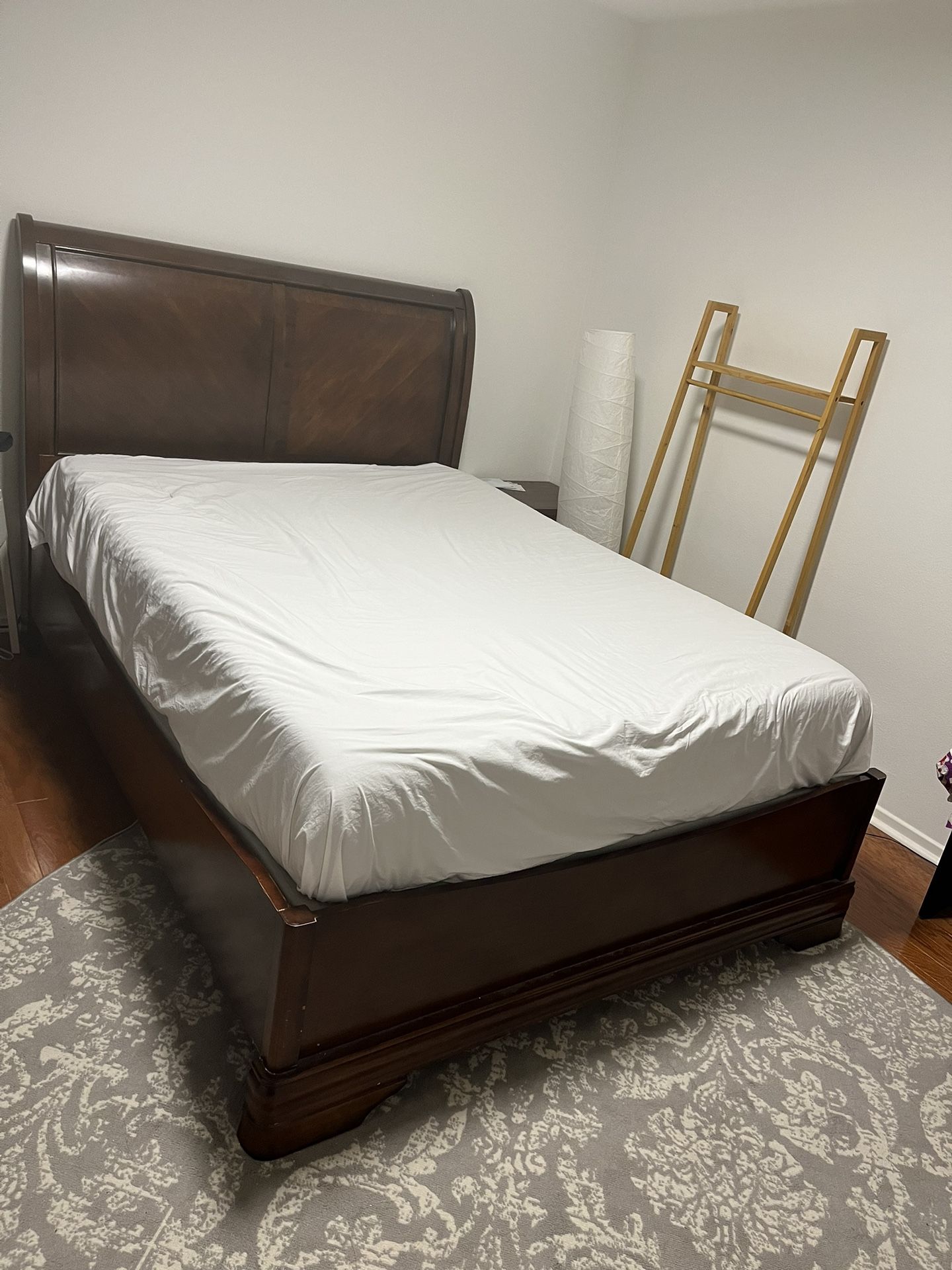 Queen Bed Frame + Mattress