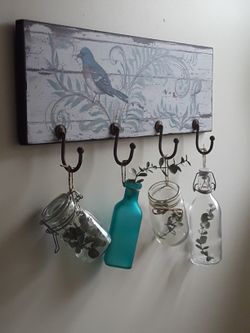 4 Hook - Wood - Birds 🐦 