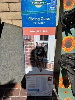 Pet safe sliding glass Pet Door medium