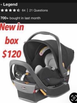 New in box Chicco KeyFit 35 ClearTex 35 lbs Extended Use Infant Car Seat - (Black), $120 firm cash only pick up East Palmdale address will be provid