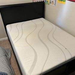 Full Bed Frame & Memory Foam Mattress 