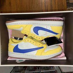 Travis Scott Jordan One Canary