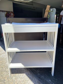 Baby items. Crib, bouncers, Saftey locks, and changing table