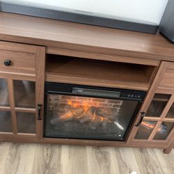 Dresser With Fire Place And Heater 