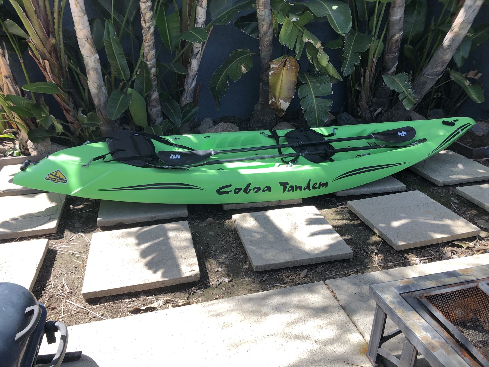 Cobra Kayak Tandem (2 People) Includes: 2 Oars, 2 Kayak Seats Price: $750 obo Original Price: $1,600 Condition: Only Used Once Size: Brand: Cobra K