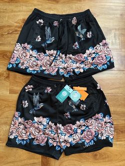 YoungLA 150 Block Party Shorts Black Large