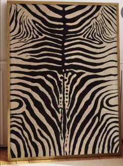 2D Modern Zebra Striped Picture Poster (Frame not included)
