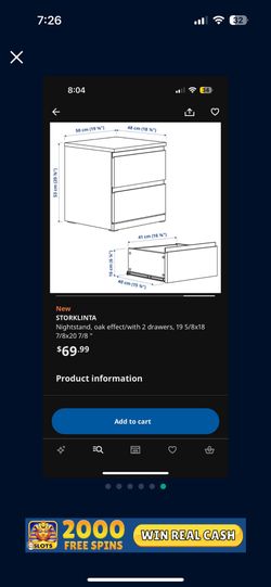 IKEA Malm Night Stand