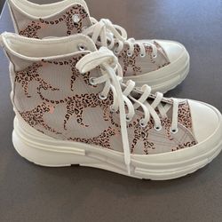 Leopard Converse Womens Size 10