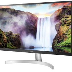 LG UHD 27-Inch Computer Monitor 27UL500-W, IPS Display with AMD FreeSync and HDR10 Compatibility, White