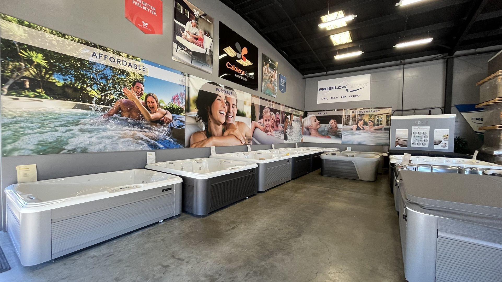 Store full of Spas Hot Tubs Livermore,CA