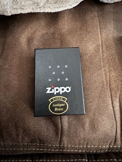 Antique Brass Zippo Lighter 