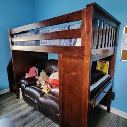 Bunk Bed Over Desk With Couch