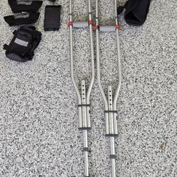 Adjustable Crutches, Inflatable Boot, Accessories 