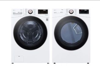 LG Smart Front Load Washer & Dryer Set 4.5 cu ft / 7.4 cu ft TurboSteam