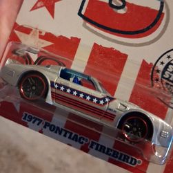 Diecast Toy Car Hot Wheels Pontiac Firebird Trans Am Stars and Stripes New Original Package