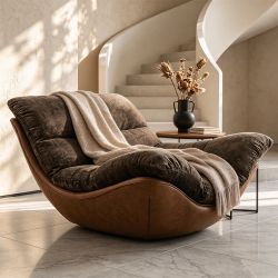 Modern Oversized Chaise Lounge Chair