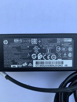 HP Laptop Power Adapter 19.5 V 45 W part # (contact info removed)02