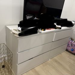 White IKEA Dresser 