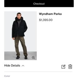 Canada Goose Black Wyndham Parka