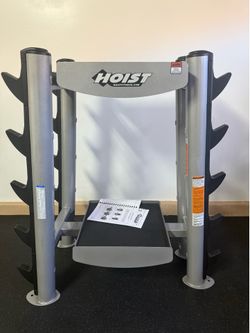 Hoist storage rack
