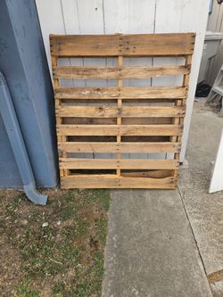 2 Free wooden Pallets 40" x 48"
