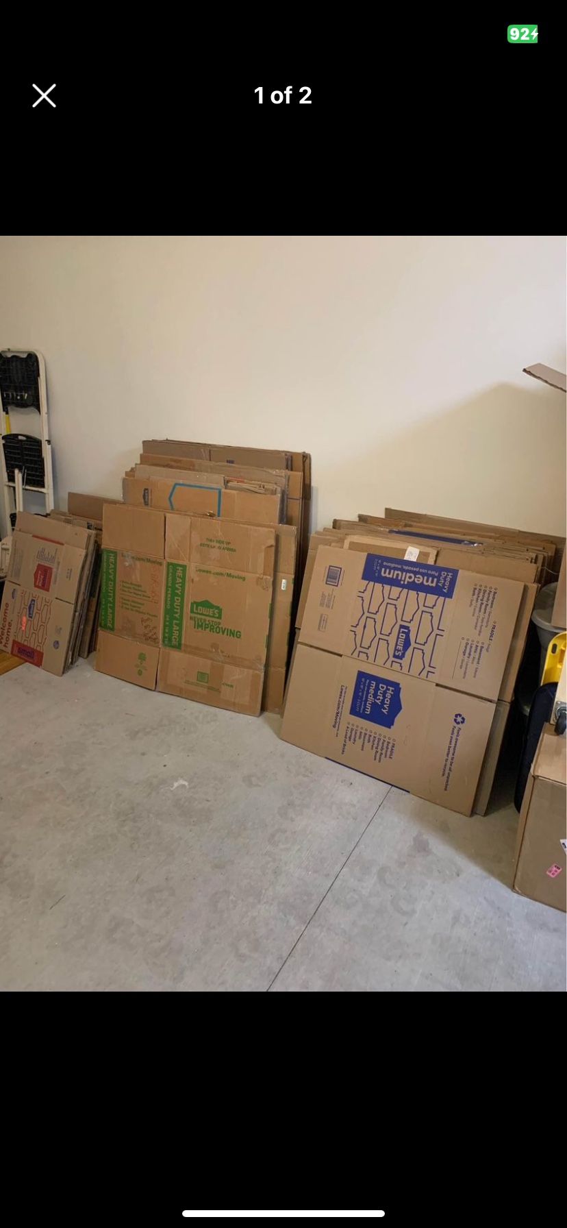 Assorted Moving Boxes 50 Cents Per Box