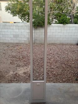 Sliding Glass Door Panel with Pet Door Insert