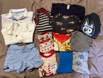 Bundle of baby boy clothes size 12/18 months