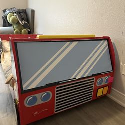 Toddler Fire Truck Bed 