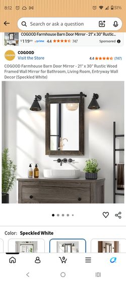 Barn Door Style Mirror