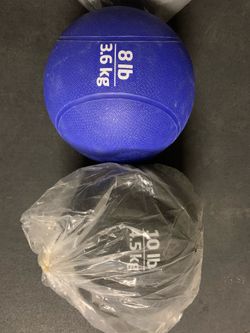Medicine Balls 4, 6, 8 And 10 Pounds