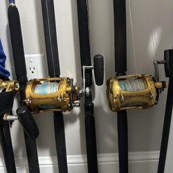 Pair of Penn International 30 Vsw 2 Speed Fishing Combos 