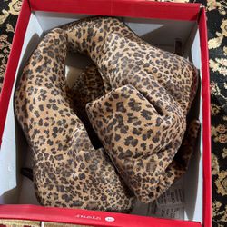 heeled leopard boots 7size