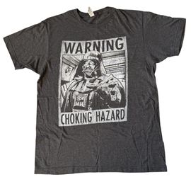 Darth Vader Choking Hazard Tee Size Large