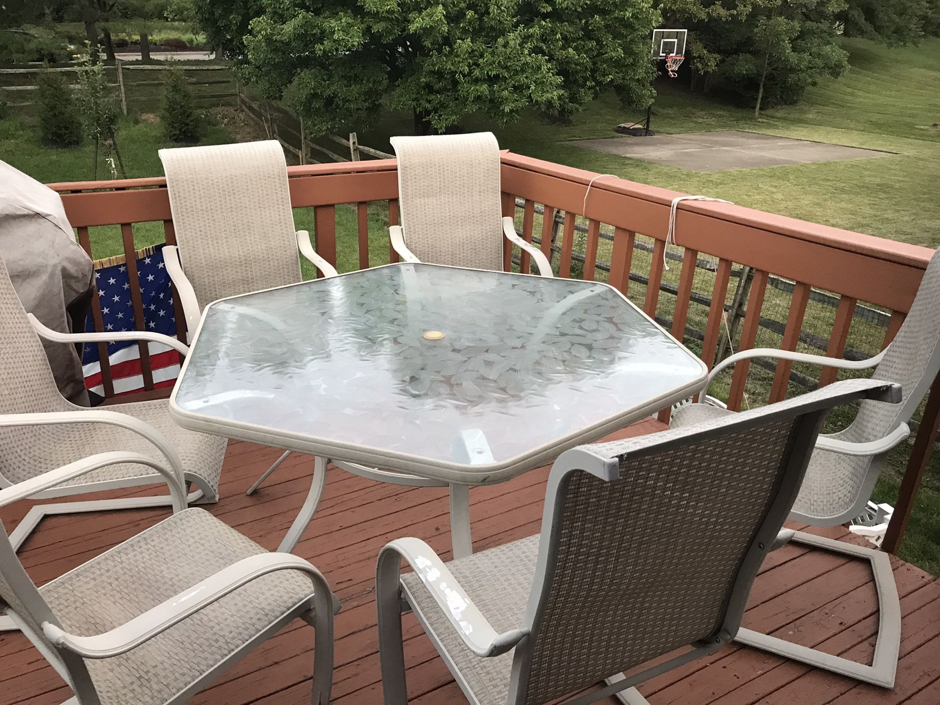 Patio table and 6 chairs for Sale in Mason, OH OfferUp