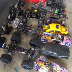 Huge Lot Of Rc Cars And Parts
