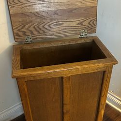 Pine Wood Laundry Hamper