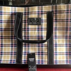 SCOUT Original Deano Tote Bag Large  Durable Flat Bottom EUC