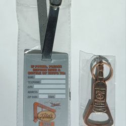 Tito's handmade vodka official tasters luggage tag & bottle opener 