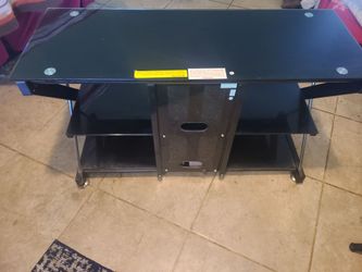Glass tv stand