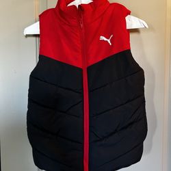 Puma Puffer Vest Kids Size 7-8 