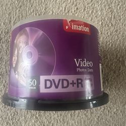 Imation Video Photos Data DVD+R, 50 discs.