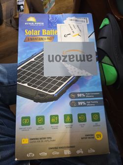 Suner power waterproof 12w/12v solar battery charger and maintainer pro built-in ultra smart
