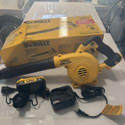 DEWALT 20V MAX Cordless Compact Jobsite Blower 135 MPH 100 CFM with (1) 20V  Battery and Charger NEW