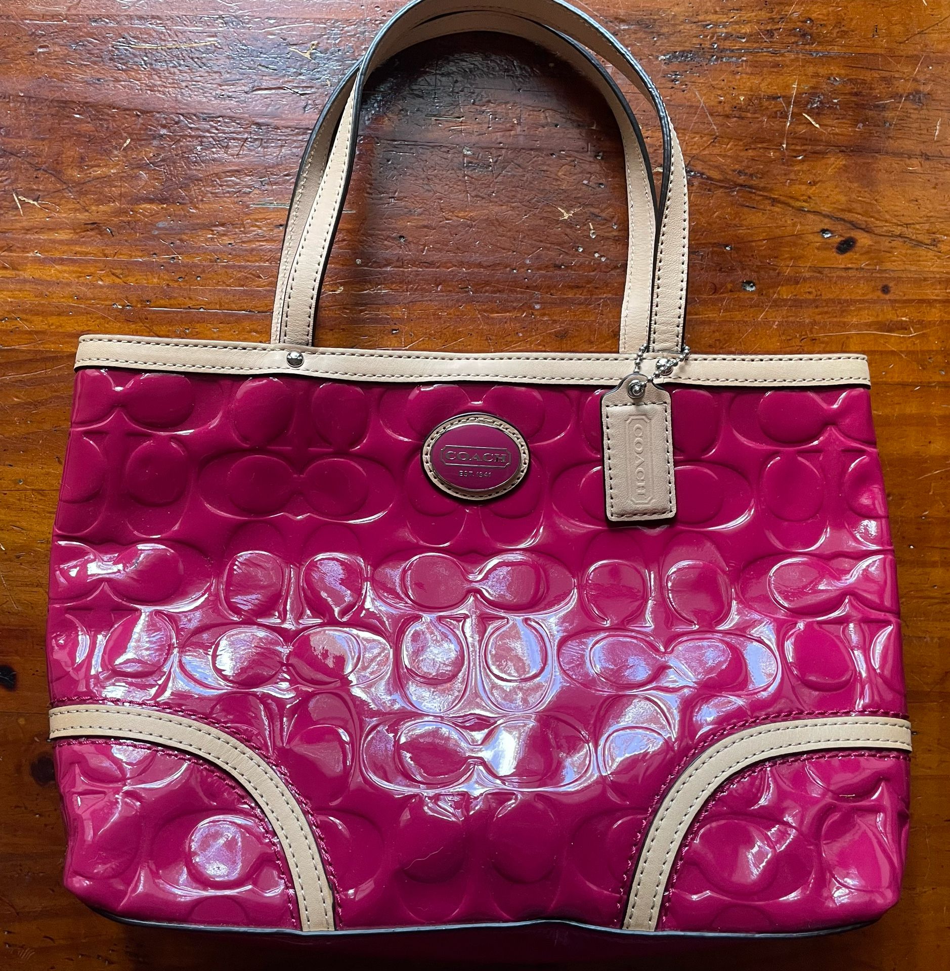 Hot Pink Coach Purse 