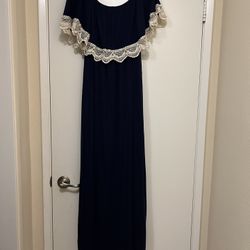 Pink Blush Off Shoulder Dress