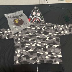 Extra Large Bape Zip 