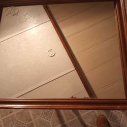 Antique Mirror And Frame 