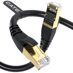 DbillionDa CAnd at8 Ethernet Cable, Outdoor&Indoor, 6FT Heavy Duty High Speed 26AWG, 2000Mhz with Gold Plated RJ45 Connector, Weatherproof F/FTP UV Re